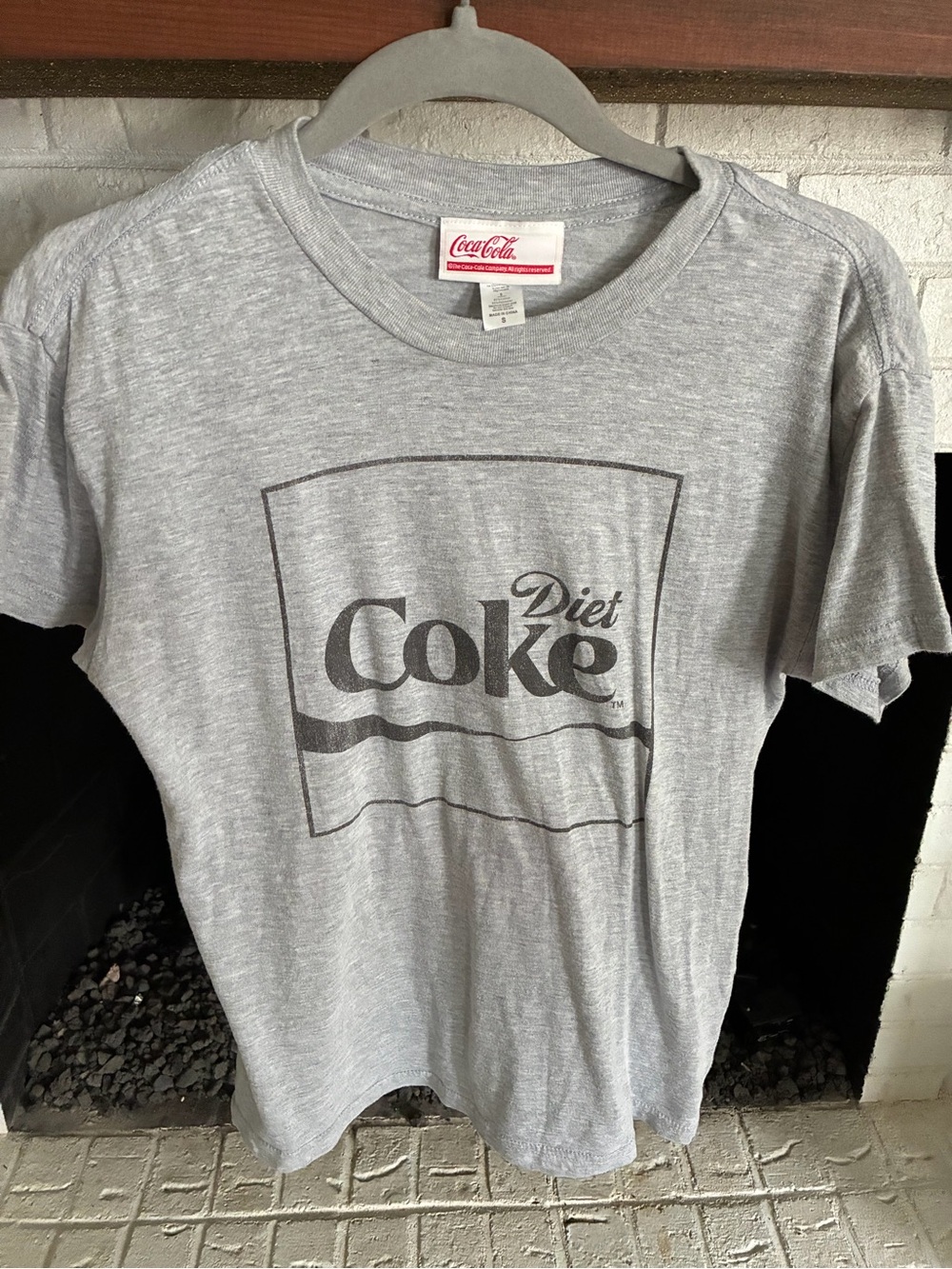 Coca Cola Red Logo Tee - Gray